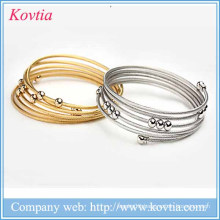 2015 Hallowmas 5 layer bracelet women titanium steel bangle bracelet